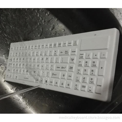 wirelress 2.4Ghz silicone slim medical keyboard for healthcare